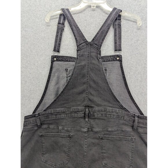 Sonoma Goods For Life Overalls Womens 2XL Maternity Black Gray Stretch Denim - Picture 11 of 16